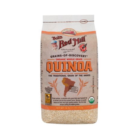 (3 Pack) Bobs Red Mill Whole Grain White Quinoa, 16