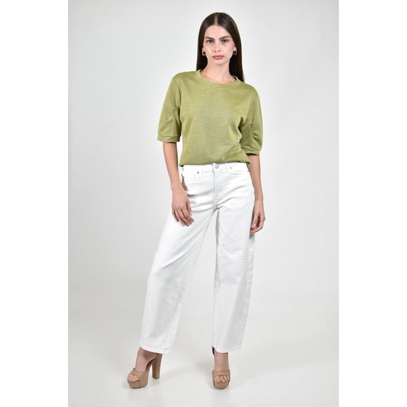 Jeans tipo Barrel /Juvenil, 7578 (Blanco) blanco 7