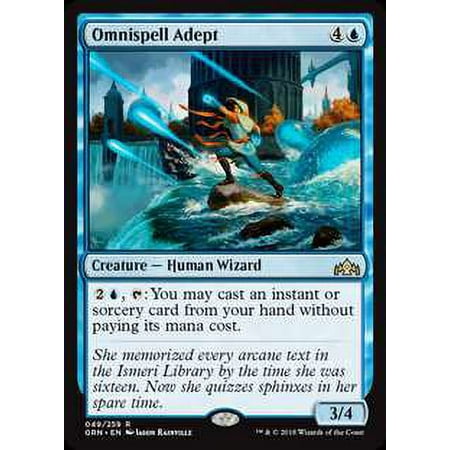 MtG Guilds of Ravnica Rare Omnispell Adept #49