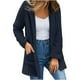 thumbnail image 3 of Cárdigan de invierno para mujer, de manga larga, de color liso, de punto, con doble bolsillo y capucha, de polar, chaqueta, abrigo para mujer, 3 of 5