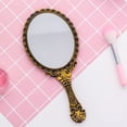 thumbnail image 6 of Vintage Handheld Makeup Mirror with Handle Travel Cosmetic Mirror, Decorative Vanity Mirror, Personal Makeup Mirror, Handle Makeup Mirror, Portable Hand Mirror for Travel(Bronze), 6 of 9