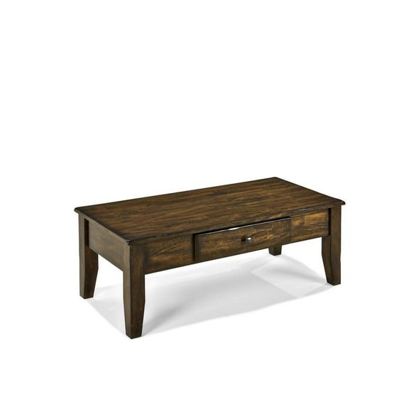 Intercon Furniture Kona 48x22" Transitional Wood Coffee Table in Brown