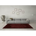 thumbnail image 3 of Ahgly Company Indoor Square Abstract Red Modern Area Rugs, 4' Square, 3 of 4