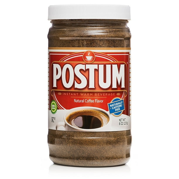 Postum CaffeineFree Instant Coffee Substitute, Coffee Flavor, 8 oz Jar