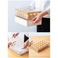 thumbnail image 4 of Caja de huevos con tapa abatible, caja de almacenamiento multifunción para refrigerador, para el hogar, soporte para huevos, 4 of 4