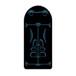 Ab Roller Ab Mat Entraînement silencieux et stable, offrant une stabilité chez soi Tapis de Yoga antidérapant avec Excellente Grip Abmat 160*40cm
