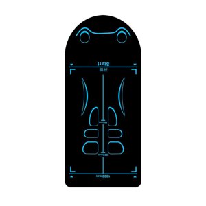Braveheart Abmat Ab Mat anti-dérapant Yoga Mat offre une excellente Grip silencieux Ab Roller entraînement à la maison