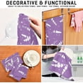 thumbnail image 7 of Coolnut Beautiful Lavender Kitchen Dish Towel Set of 6, Super Soft Absorbent Cleaning Cloth, Reusable Quick Drying Kitchen Towel for Home, Kitchen Washcloth Gift, 7 of 7