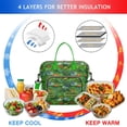 thumbnail image 4 of Green Dinosaurs Jurassic Pattern Womens Lunch Box for Work,Insulated Large Lunch Bag for Tween and Teen,Loncheras Para Mujer,Leakproof Adult Lunch Bag for Work,Beach,Travel,Picnic,Camping, 4 of 7