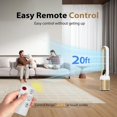 thumbnail image 6 of Bladeless Fan for Bedroom, 38" Air Circulator with Large Touchscreen Display, 60° Oscillation, Remote & Touch Control, 24 Speeds, 12H Timer, Low Noise Portable Standing Fan for Home & Office, 6 of 9