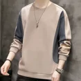 thumbnail image 5 of Ropa para hombre, sudaderas empalmadas, sudaderas para hombre, sudaderas con capucha azules sin capucha bordadas de alta calidad, sin marca, overfit de otoño, 5 of 5