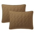 thumbnail image 5 of VCNY Home Circles 3-Piece Camel Geometric Pinsonic Quilt Set, King, Adult, Unisex, 5 of 5
