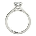 thumbnail image 3 of Mauli Jewels Women's 1 Carat Round Moissanite Diamond Engagement Ring in 14K Gold, 4-Prong Setting, 3 of 6