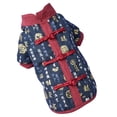thumbnail image 1 of Billuyoard Ropa para perros, ropa para mascotas, traje Tang, estilo chino de Año Nuevo, calidez de invierno, múltiples estilos flexibles para caniche Ropa para mascotas Azul oscuro SG Billuyoard PT000712-15, 1 of 6