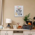 thumbnail image 2 of Highland Cow Bathroom Decor Funny Cow Toilet Bathroom Wall Art Black and White Wall Decor Longhorn Cattle Canvas Pictures Prints Painting Framed Modern Artwork Kids Bathroom Deocration 12x16in, 2 of 6