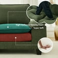 thumbnail image 6 of BRILHAMEZ 107" Modern L-Shaped Sectional Sofa with Movable Ottoman, 4-Seat Modular Chenille Cloud Couch for Living Room & Apartment, Green, 6 of 9