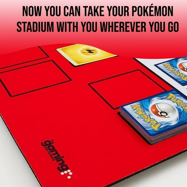 The Gaming Mat Company 2 Player Compatible Pokemon Playmat for Pokemon Cards-  XL 28.3" x 28.3" 2Player Battle Mat Stadium Board for Pokemon TCG Playmat  Pokemon Board Game- Playmat for Pokemon Trainers -