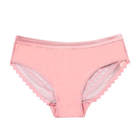 

Nomeni Women s Mid Low Waist Ice Traceless Large Lace Transparent Underwear