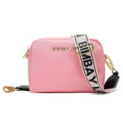 Women Shoulder Bags Bimba Y LOLA Crossbody Bag Letter Design Wide Shoulder Strap Nylon Bag for Daily Casual Shoulder Bag