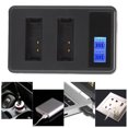 thumbnail image 4 of Camera Battery Charger, Reliable Dual Slot Portable Protection Safe To Use Durable Battery Charger With LCD Charging Display For Outdoor For Camera, 4 of 8