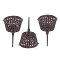 thumbnail image 3 of 20-Pack Plastic Anti-Aging Fertilizer Baskets with Lids - Slow-Release Root Protection Design for Potted Plants, Flowers, Lawn & Horticultural Gardens - Durable Mesh Feeding Containers, 7.8cm Height, 3 of 6