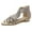 Beige, variant on OAVQHLG3B Dress Sandals for Women Summer Women Wedges Open Toe Breathable Sandals Zipper Casual Rhinestones Shoes