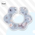 thumbnail image 3 of Bingfone Blue Butterfly Soft Bibs For Baby Boy Girl 360 Rotate Petal Absorbent Bibs Washable For Drooling Teething, 3 of 9