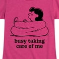 thumbnail image 3 of HYBRID APPAREL - Peanuts - Busy Taking Care Of Me - Toddler & Youth Girls Short Sleeve Graphic T-Shirt, 3 of 5