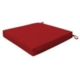 thumbnail image 2 of Textured Solid Scarlet Red Premium Dining Seat Cushion (2-Pack), 2 of 4