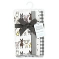 thumbnail image 2 of Hudson Baby Cotton Poly Flannel Burp Cloths Multipack, Farm Friends Grey 8-Pack, One Size, 2 of 6