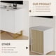 thumbnail image 5 of Moderno buffet sideboard: con 3 doors y a estante, wood credenza consola gabinete in blanca color, 5 of 7