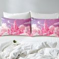 thumbnail image 4 of Erosebridal Girly Pink Castle Full Sheet Sets, Fairy Tale Bedding Full Size, Princess Style Decor 4pcs, 4 of 7