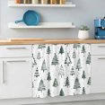 thumbnail image 6 of Christmas Tree Sink Skirt 11"Wx13"L,Dustproof Under Sink Curtain with Self Adhesive Tape,Xmas Green Cartoon Tree Snowflakes Farmhouse Cabinet Curtain Cover for Bathroom Vanity,Kitchen Storage Shelf, 6 of 9