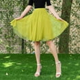thumbnail image 2 of EDFBUYKRS Female Skirts Flowy Skirts for Women Boho High Knee Skirt Quality Pleated Length Skirt Dancing Womens Adult Skirt, 2 of 4