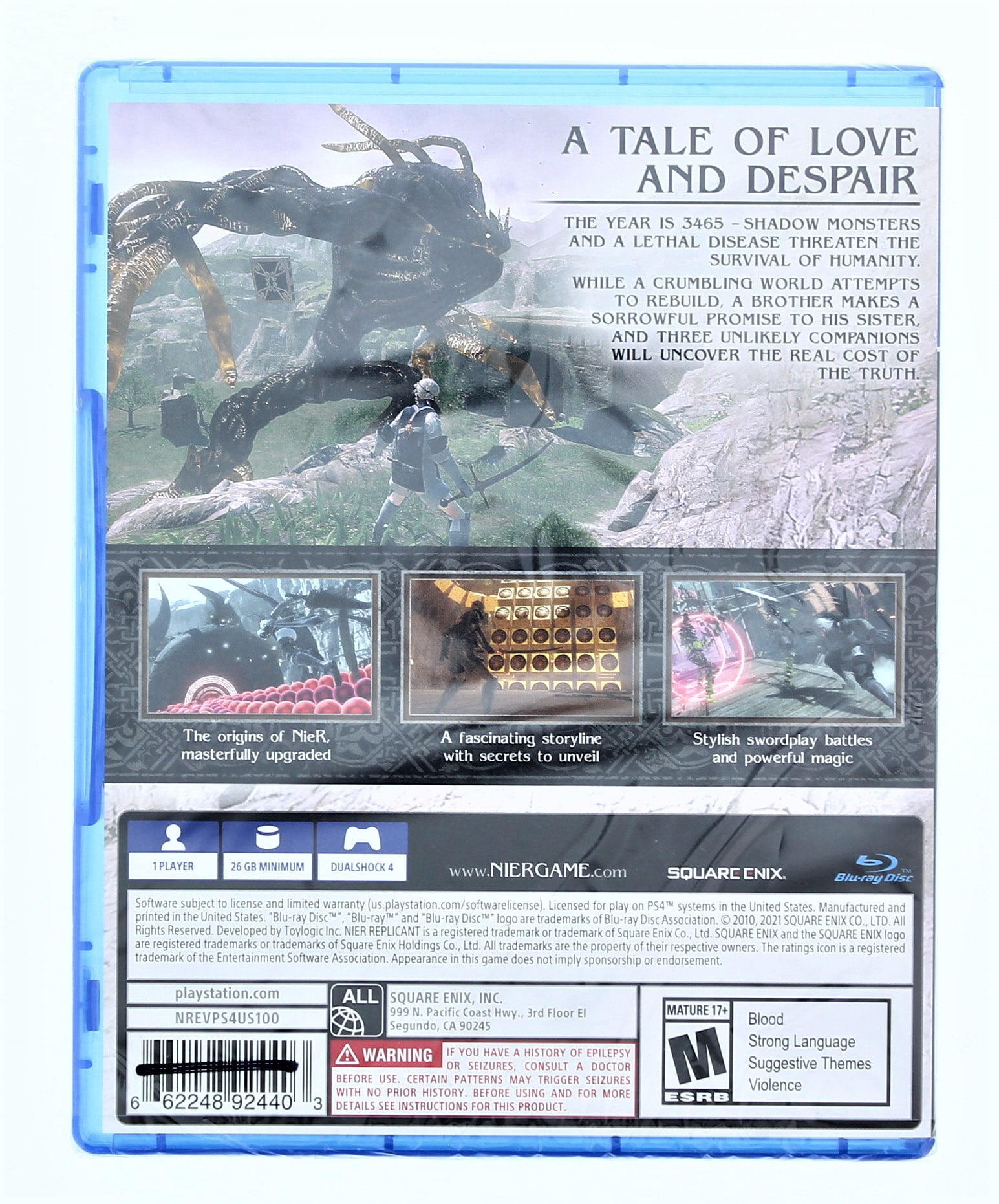 ta　ff x switch  + PS4 Nier replicant NieR Replicant ver.1.22474487139 - PS4 | PlayStation 4