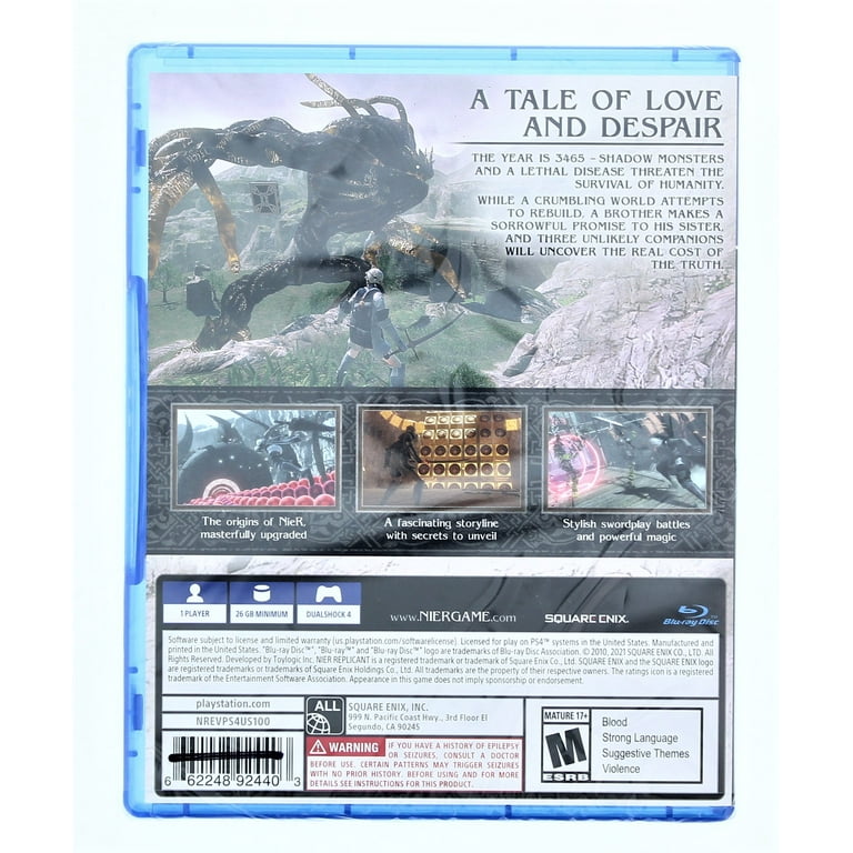Square Enix NieR Replicant ver.1.22474487139…, PlayStation 4
