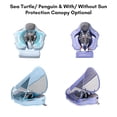 thumbnail image 3 of Anillo de natación Mambobaby B503-26 Flotador de piscina para bebés no inflable con UPF50+ Toldo de protección solar para bebés de 3 a 24 meses, 3 of 7