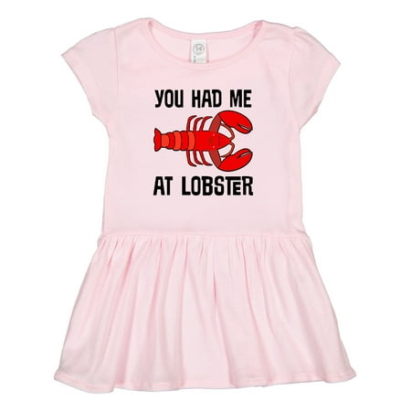 

Inktastic Funny Lobster Lover Kids Seafood Gift Toddler Girl Dress