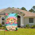 thumbnail image 2 of Amhnf Flamingo Beach Welcome Garden Flag For Home Outdoor Garden Yard Decor 12x18 inch, 2 of 5