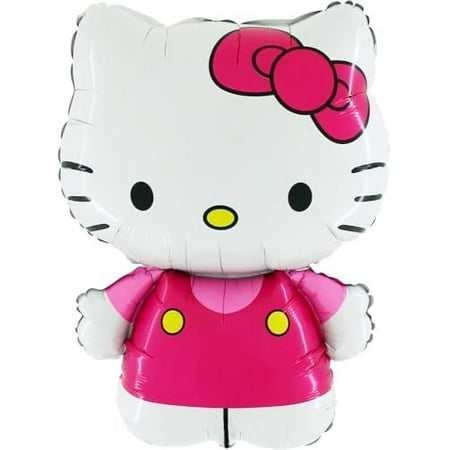 BALLOONSHOP® 30 Inch Hello Kitty Dressed in Pink Foil Balloon