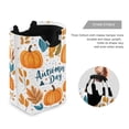 thumbnail image 3 of Yayeee Freestanding Laundry Hamper with Handle Collapsible Large Storage Basket for Clothes, Pumpkins Pattern, 3 of 7