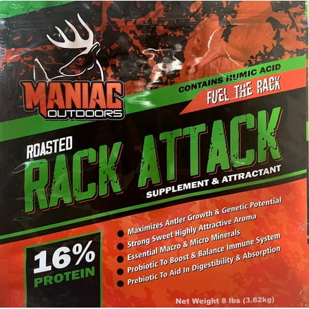 Maniac Outdoors Roasted Rack Attack Feed Attractant for Deer
