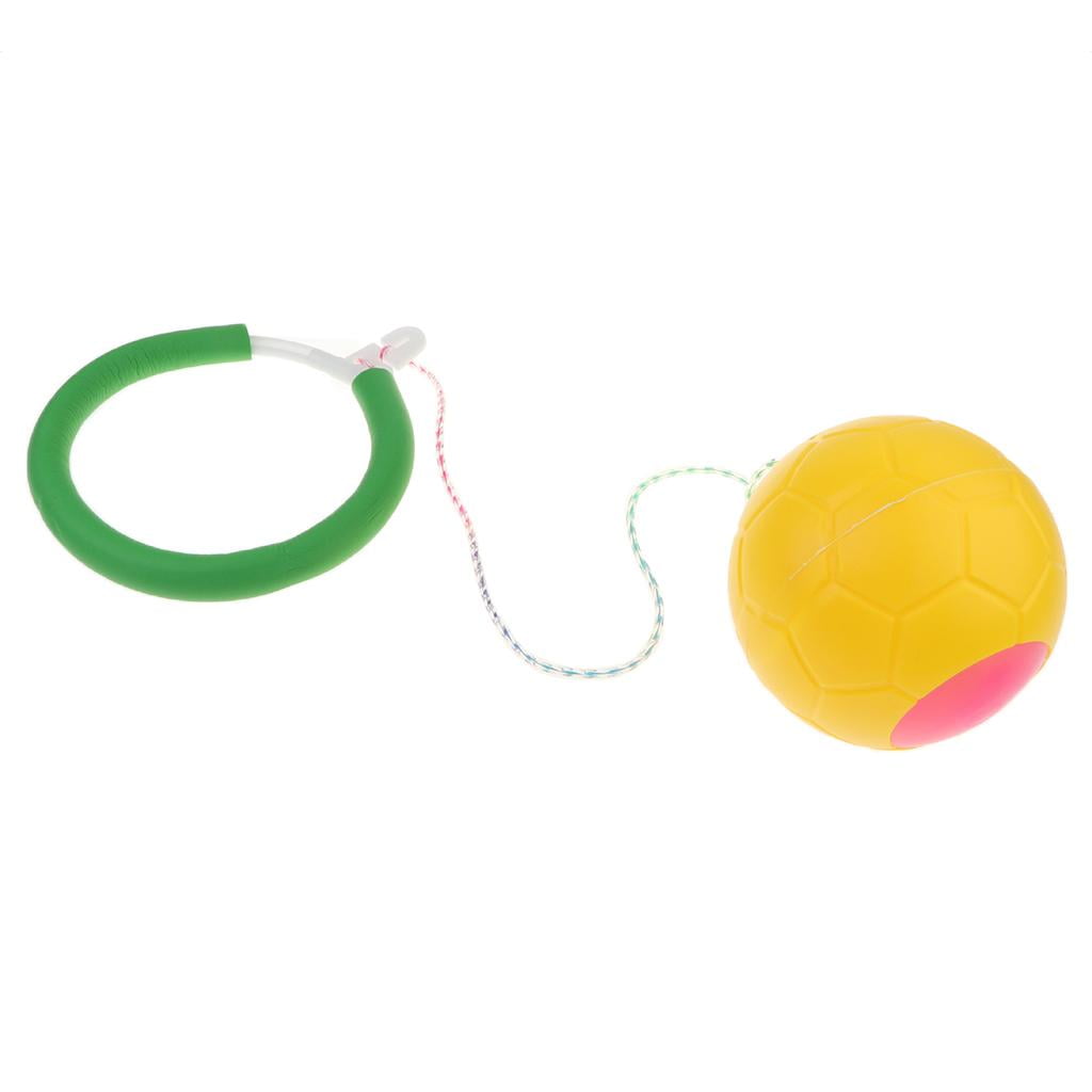 Skipper Ankle Swing Skip Ball Kids Garden Outdoor Indoor Fun Game Toy Yellow 