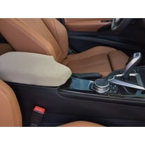 Auto Console Covers- BMW 3 Series (All Trim Levels) 2012-2018 Center Console Armrest Cover Waterproof Neoprene Fabric- Tan