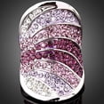thumbnail image 3 of Bague Index en Argent Sterling 925 pour Femmes Style Coréen avec Strass Complet, 3 of 6