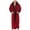 Red, variant on Mens Robe with Hood Soft Large Size Length Long House Coat Bathrobe, Pajama, Sleeping Robe Red