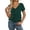 Green, variant on Tank Tops for Women Short Sleeve V Neck Solid Color Beach Vacation Essentials,Grey,S