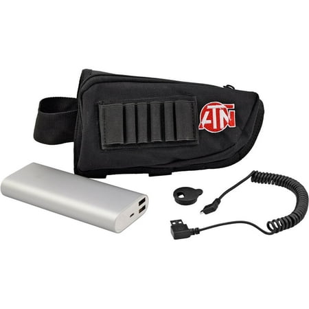 ATN Extended life Battery Pack USB Cable Cap Butt Stock Case