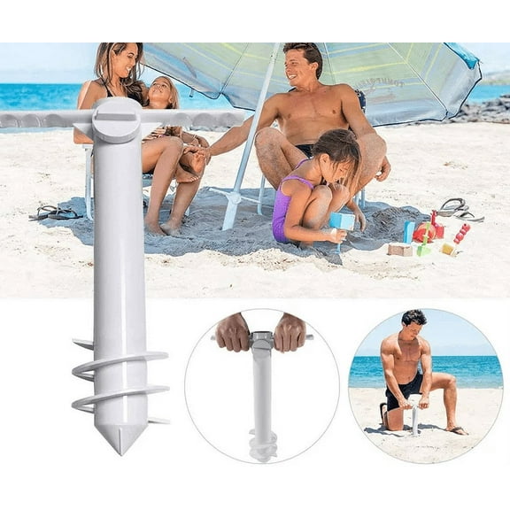 Beach Umbrella Sand Anchor, One Size Fits All, Safe Stand for Strong Winds