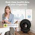 thumbnail image 5 of PetSafe ScoopFree SmartSpin Self-Cleaning Cat Litter Box, Black  Advanced Odor Control, App Controlled with Health Monitoring, Works with Any Litter, Up to 2 Weeks of Hands-Free Cleaning, 5 of 8